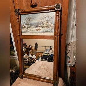 Vintage Winter Country Mirror